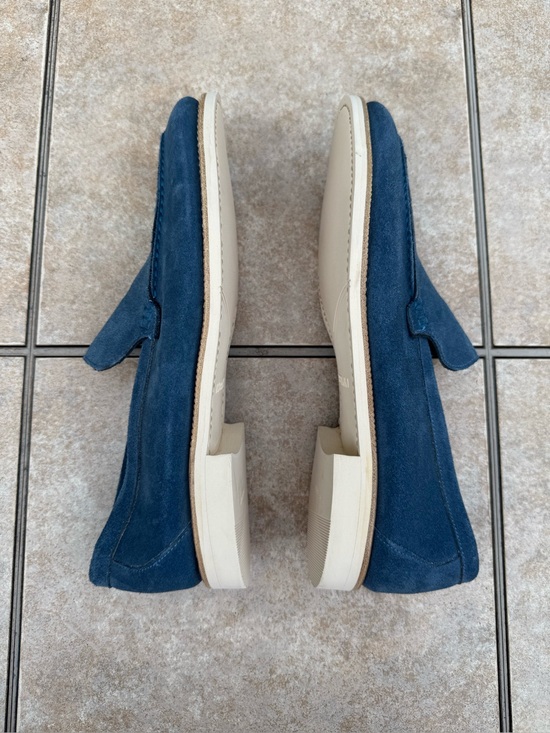 Meermin Blue Suede Slip-On Loafers - Men\'s main image 7